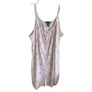 Lauren Ralph Lauren Nightgown Floral Womens Size 1X Cottagecore
